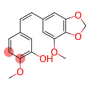 2-Methoxy-5-[(Z)-2-(7-methoxy-1,3-benzodioxol-5-yl)ethenyl]phenol