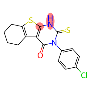 3-(4-氯苯基)-2-硫烷基-5,6,7,8-四氢[1]苯并噻吩并[2,3-D]嘧啶-4(3H)-酮