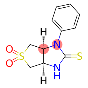 (3aR,6aS)-5,5-dioxo-3-phenyl-3a,4,6,6a-tetrahydro-1H-thieno[3,4-d]imidazole-2-thione