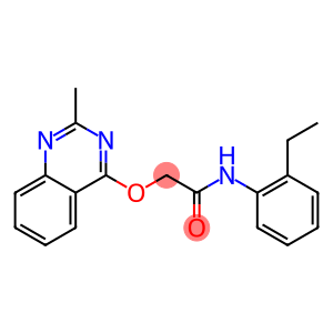 N-(2-ethylphenyl)-2-(2-methylquinazolin-4-yl)oxyacetamide