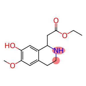 1-Isoquinolineacetic  acid,1,2,3,4-tetrahydro-7-hydroxy-6-methoxy-,ethyl  ester