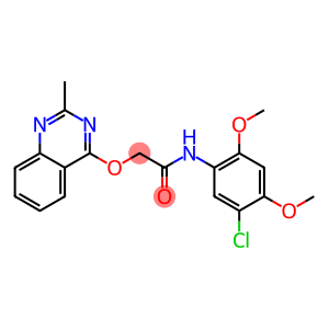 N-(5-chloro-2,4-dimethoxyphenyl)-2-(2-methylquinazolin-4-yl)oxyacetamide