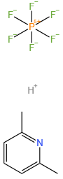 Phosphate(1-), hexafluoro-, hydrogen, compd. with 2,6-dimethylpyridine (1:1) (9CI)