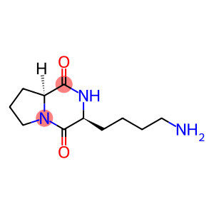 Pyrrolo[1,2-a]pyrazine-1,4-dione, 3-(4-aminobutyl)hexahydro-, (3S-trans)- (9CI)