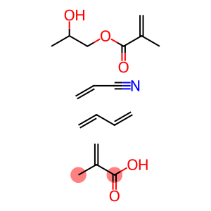 2-Propenoic acid, 2-methyl-, polymer with 1,3-butadiene, 2-hydroxypropyl 2-methyl-2-propenoate and 2-propenenitrile