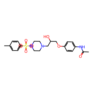 N-[4-(2-hydroxy-3-{4-[(4-methylphenyl)sulfonyl]-1-piperazinyl}propoxy)phenyl]acetamide