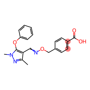 4-[[[[(1,3-Dimethyl-5-phenoxy-1H-pyrazol-4-yl)methylene]amino]oxy]methyl]benzoic Acid