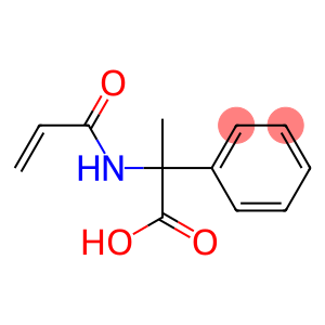 Benzeneacetic  acid,  -alpha--methyl--alpha--[(1-oxo-2-propenyl)amino]-  (9CI)