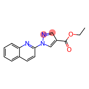 1H-Pyrazole-4-carboxylic acid, 1-(2-quinolinyl)-, ethyl ester