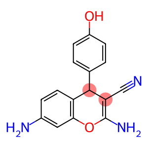 2,7-diamino-4-(4-hydroxyphenyl)-4H-chromene-3-carbonitrile