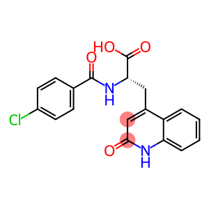 4-Quinolinepropanoic acid, α-[(4-chlorobenzoyl)amino]-1,2-dihydro-2-oxo-, (S)- (9CI)