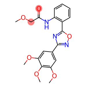 2-methoxy-N-{2-[3-(3,4,5-trimethoxyphenyl)-1,2,4-oxadiazol-5-yl]phenyl}acetamide