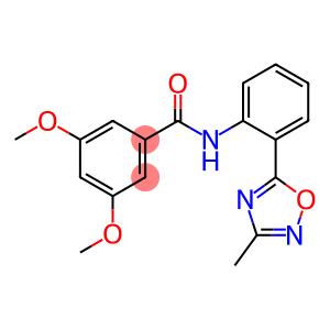3,5-dimethoxy-N-[2-(3-methyl-1,2,4-oxadiazol-5-yl)phenyl]benzamide