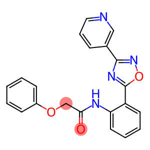 2-phenoxy-N-{2-[3-(3-pyridinyl)-1,2,4-oxadiazol-5-yl]phenyl}acetamide