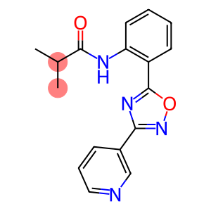 2-methyl-N-{2-[3-(3-pyridinyl)-1,2,4-oxadiazol-5-yl]phenyl}propanamide