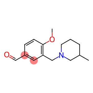 Benzaldehyde, 4-methoxy-3-[(3-methyl-1-piperidinyl)methyl]-