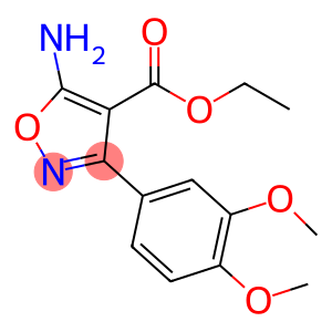 ethyl 5-amino-3-(3,4-dimethoxyphenyl)isoxazole-4-carboxylate