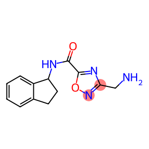 3-(aminomethyl)-N-2,3-dihydro-1H-inden-1-yl-1,2,4-oxadiazole-5-carboxamide