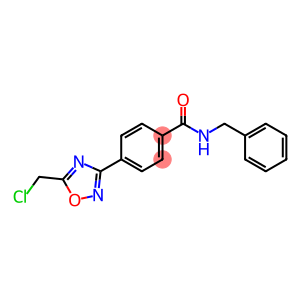 Benzamide, 4-[5-(chloromethyl)-1,2,4-oxadiazol-3-yl]-N-(phenylmethyl)-