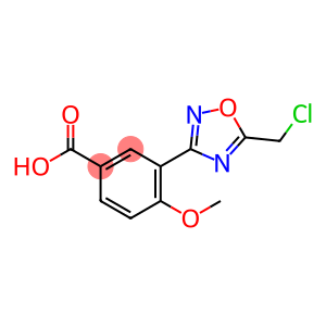 3-[5-(chloromethyl)-1,2,4-oxadiazol-3-yl]-4-methoxybenzoic acid