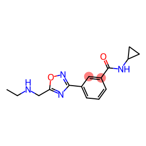 N-环丙基-3-(5-((乙基氨基)甲基)-1,2,4-恶二唑-3-基)苯甲酰胺