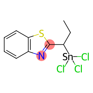 2-[1-(trichlorostannyl)propyl]-Benzothiazole