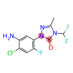 2 - (5-amino-4-chloro-2-fluorophenyl) - 4 - (difluoromethyl) - 5-methyl-1,2,4-triazol-3-one