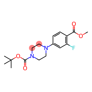 1-Piperazinecarboxylic acid, 4-[3-fluoro-4-(methoxycarbonyl)phenyl]-, 1,1-dimethylethyl ester