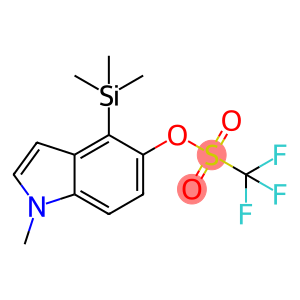 Methanesulfonic acid, 1,1,1-trifluoro-, 1-methyl-4-(trimethylsilyl)-1H-indol-5-yl ester