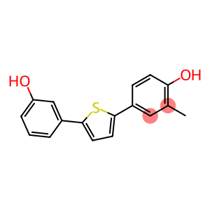 4-[5-(3-Hydroxyphenyl)-2-thienyl]-2-methylphenol