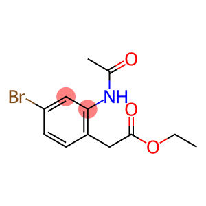 (2-Acetylamino-4-bromo-phenyl)-acetic acid ethyl ester