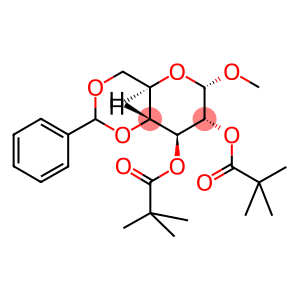 甲基 4,6-O-[(R)-苯基亚甲基]-ALPHA-D-吡喃葡萄糖苷 2,3-二(2,2-二甲基丙酸酯)