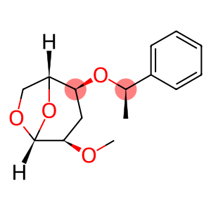 .beta.-D-ribo-Hexopyranose, 1,6-anhydro-3-deoxy-2-O-methyl-4-O-(1-phenylethyl)-, (R)-