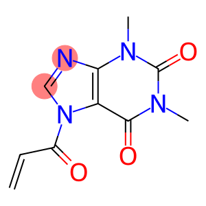 1H-Purine-2,6-dione, 3,7-dihydro-1,3-dimethyl-7-(1-oxo-2-propen-1-yl)-