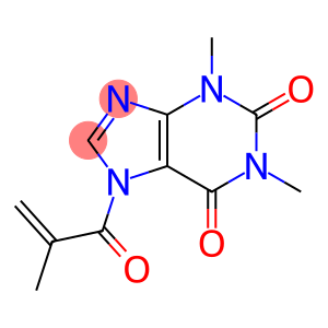 1H-Purine-2,6-dione,  1,3-dimethyl-7-(2-methyl-1-oxo-2-propenyl)-  (9CI)