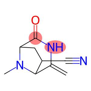 3,8-Diazabicyclo[3.2.1]octane-6-carbonitrile,8-methyl-4-methylene-2-oxo-,exo-(9CI)