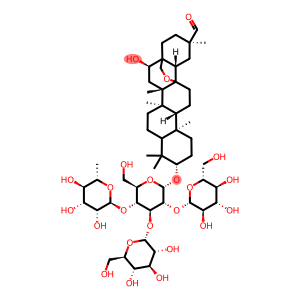 Oleanan-29-al, 3-[(O-6-deoxy-α-L-mannopyranosyl-(1→2)-O-β-D-glucopyranosyl-(1→2)-O-[β-D-glucopyranosyl-(1→3)]-β-D-glucopyranosyl)oxy]-13,28-epoxy-16-hydroxy-, (3β,16α,20β)-