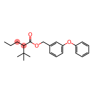 Pentanoic acid, 2-(1,1-dimethylethyl)-, (3-phenoxyphenyl)methyl ester