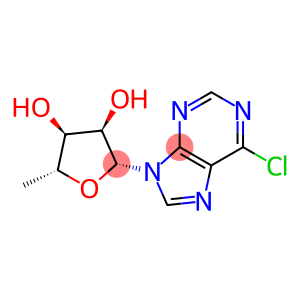 9H-Purine, 6-chloro-9-(5-deoxy-β-D-ribofuranosyl)-