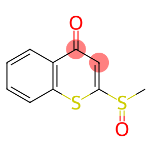 4H-1-Benzothiopyran-4-one, 2-(methylsulfinyl)-