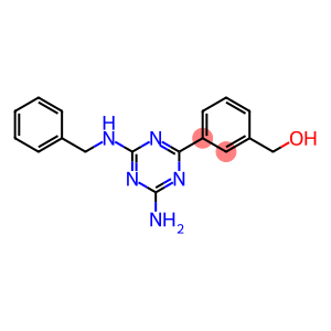 Benzenemethanol, 3-[4-amino-6-[(phenylmethyl)amino]-1,3,5-triazin-2-yl]-