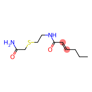 2-Hexenamide, N-[2-[(2-amino-2-oxoethyl)thio]ethyl]-, (E)-