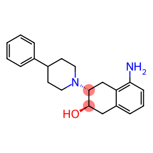 2-Naphthalenol, 5-amino-1,2,3,4-tetrahydro-3-(4-phenyl-1-piperidinyl)-, (2R,3R)-rel-