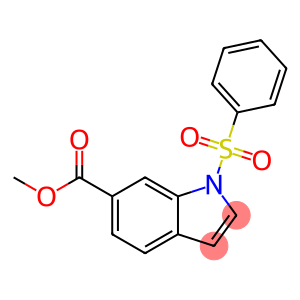 1H-Indole-6-carboxylic acid, 1-(phenylsulfonyl)-, methyl ester