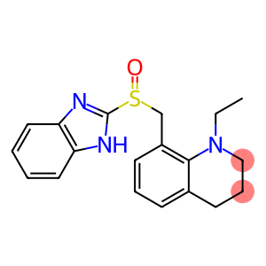 8-((2-benzimidazolyl)sulfinylmethyl)-1-ethyl-1,2,3,4-tetrahydroquinoline