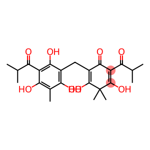 2,5-Cyclohexadien-1-one, 3,5-dihydroxy-4,4-dimethyl-2-(2-methyl-1-oxopropyl)-6-[[2,4,6-trihydroxy-3-methyl-5-(2-methyl-1-oxopropyl)phenyl]methyl]-