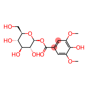 β-D-Glucopyranose, 1-(4-hydroxy-3,5-dimethoxybenzoate)