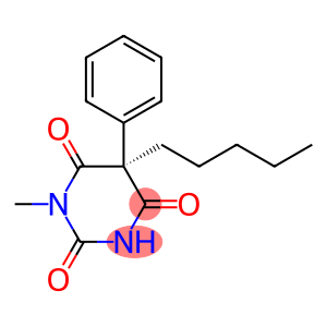 2,4,6(1H,3H,5H)-Pyrimidinetrione, 1-methyl-5-pentyl-5-phenyl-, (S)- (9CI)