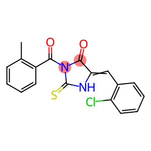 4-Imidazolidinone, 5-[(2-chlorophenyl)methylene]-3-(2-methylbenzoyl)-2-thioxo-
