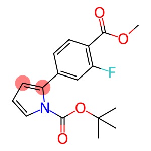 tert-butyl 2-(3-fluoro-4-(methoxycarbonyl)phenyl)-1H-pyrrole-1-carboxylate